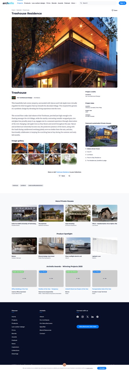 Archello — Treehouse Residence